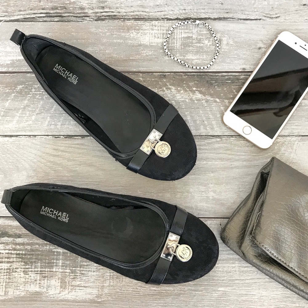 MICHAEL Michael Kors black flats, girls size 3